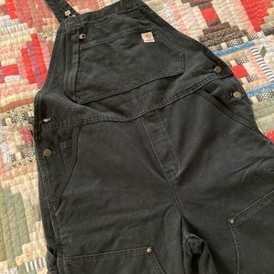 Carhartt Black Canvas Overalls